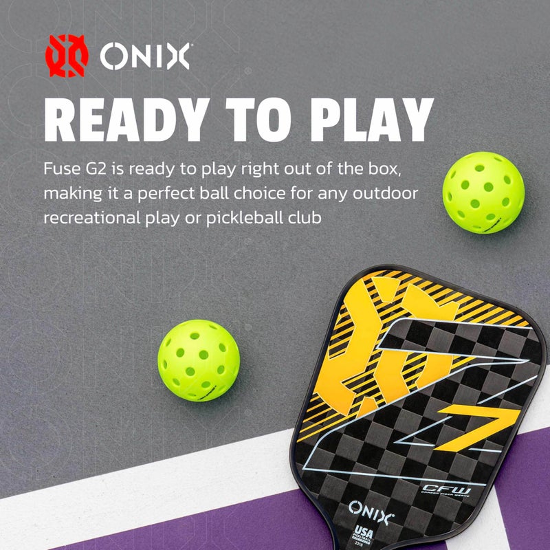 Onix Fuse G2 Outdoor Pickleball Balls - Image 3